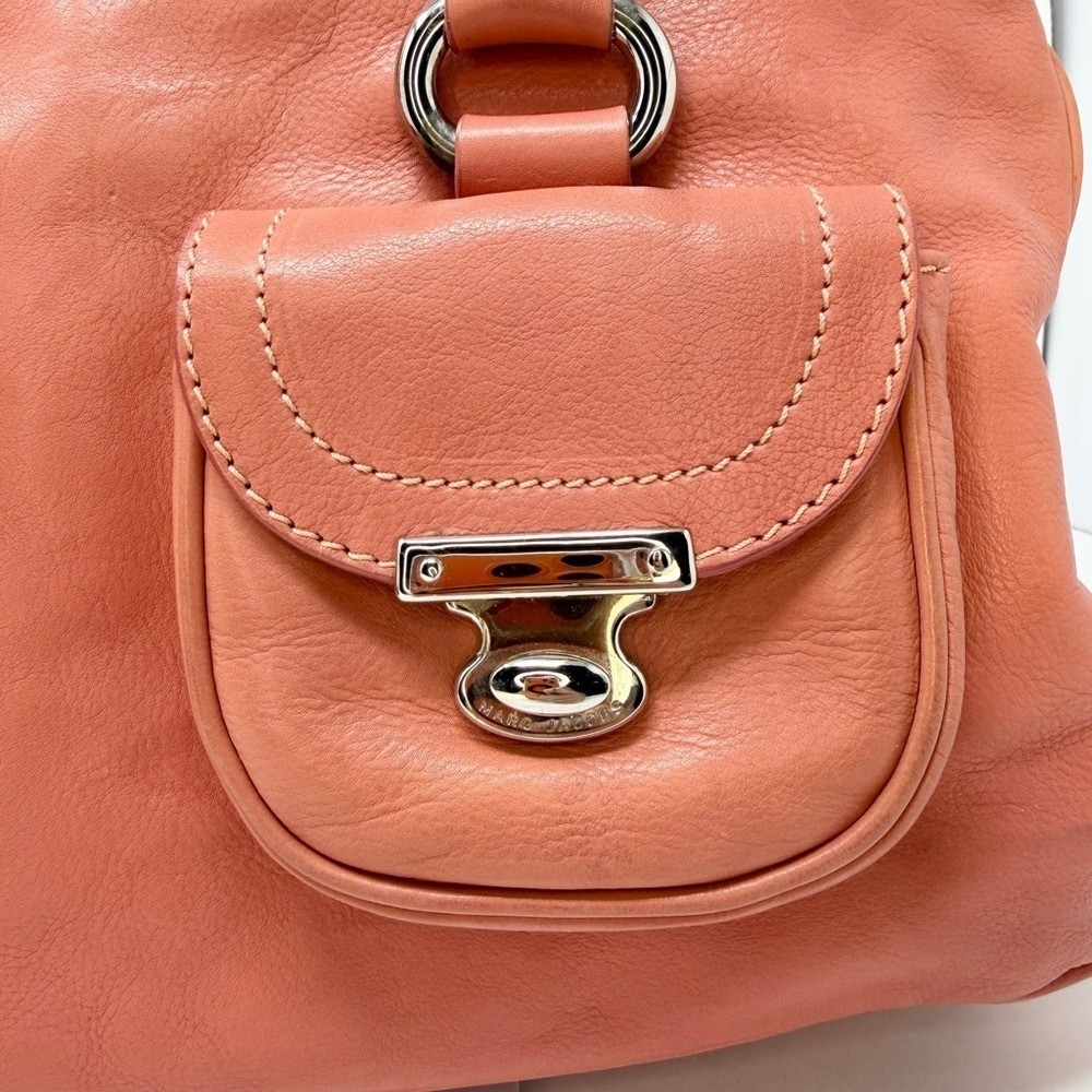 Marc Jacobs Peach Satchel Bag with suede interior - Picture 13 of 16